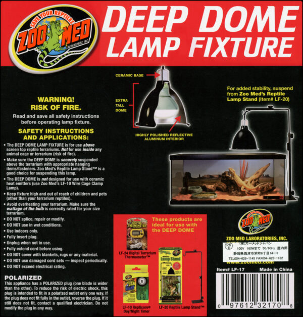 ZOOMED Deep Dome Lamp Fixture ディープドームランプフィクスチャ (ランプソケットドーム型) - 画像 (3)